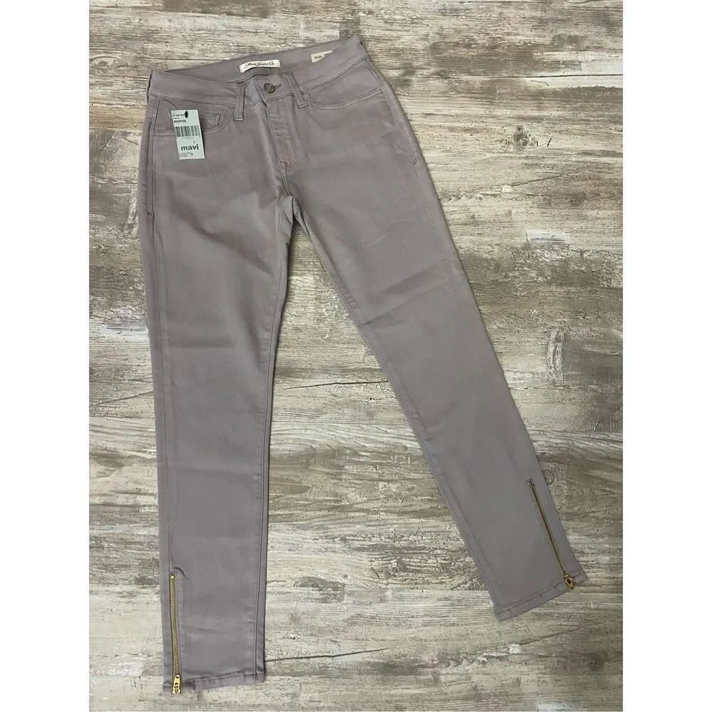 Mavi Jeans Alexa Mid Rise Stretch Zipper Ankle Crop Women’s Sz 27